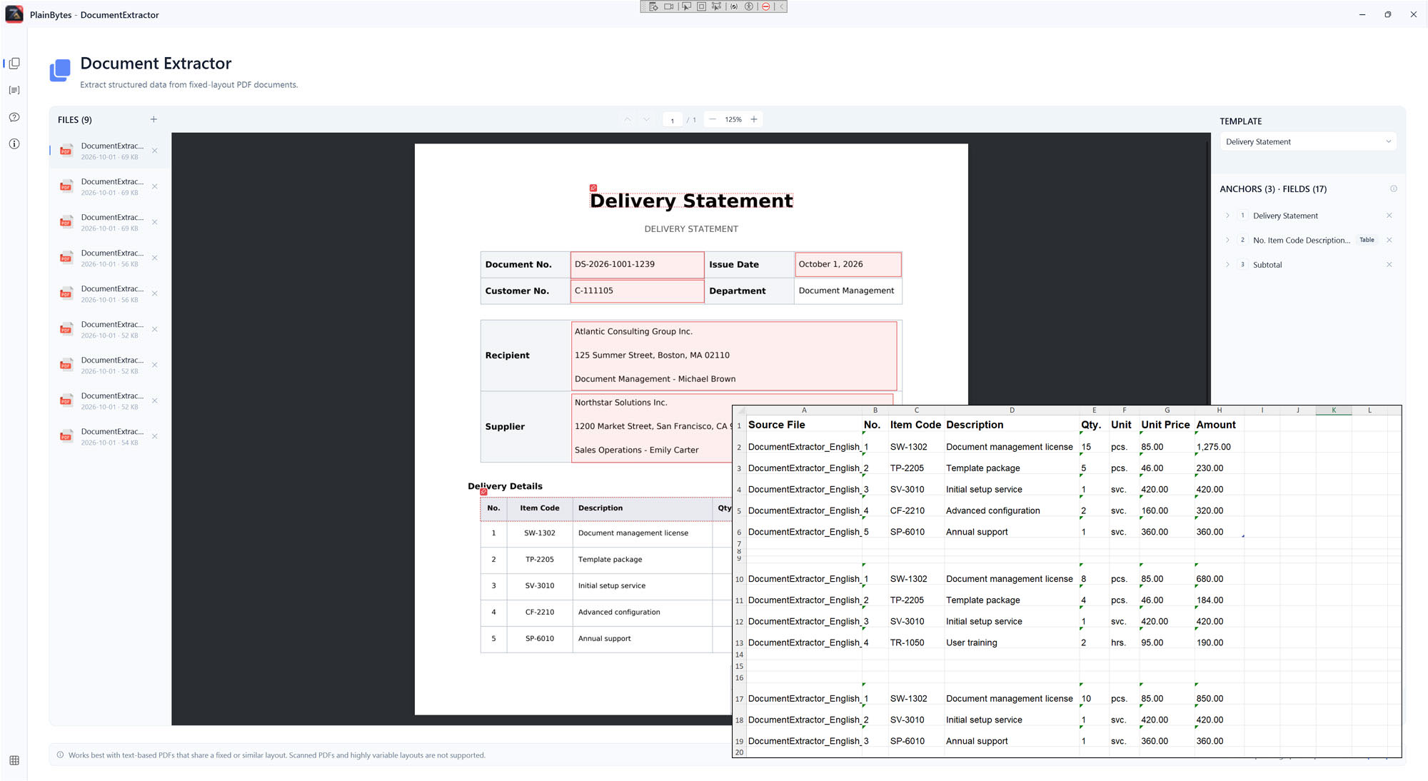 PlainBytes DocumentExtractor